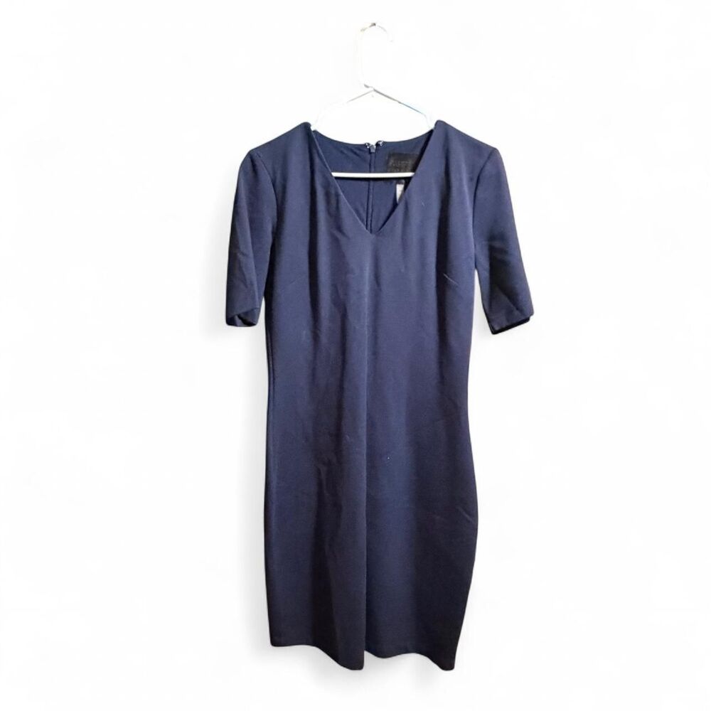 White House Black Market Women's Navy Blue Dress